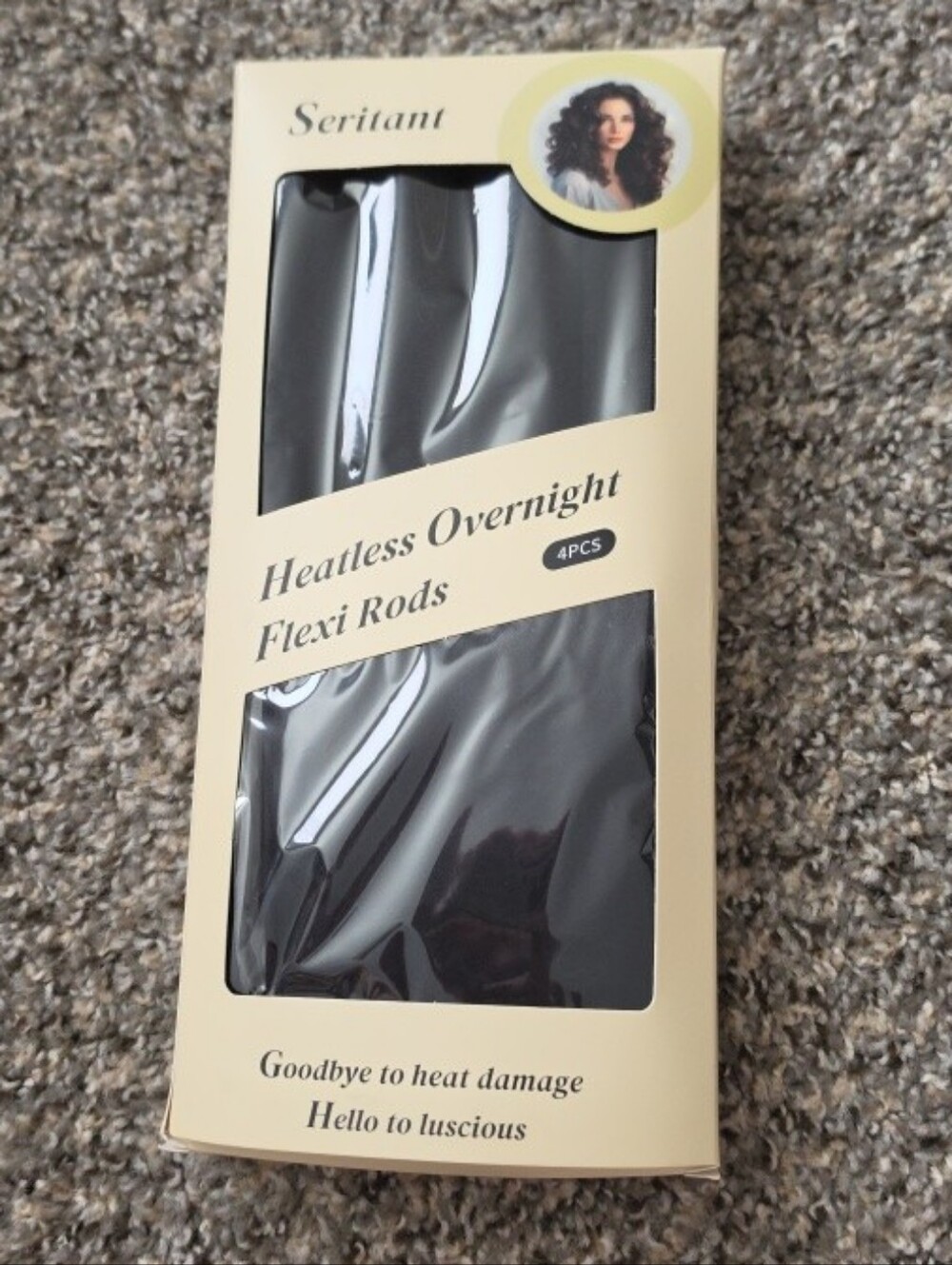 Seritant Heatless Curls Overnight Flexi Curlers Rollers Soft Rod Brown